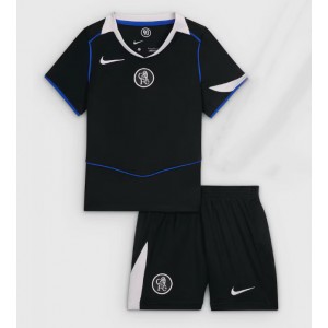 Fotbalové Dres Chelsea Dětské Třetí Oblečení 2025-26 Krátký Rukáv (+ trenýrky)